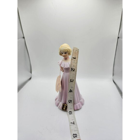 Growing Up Birthday Girl Figurine Age 13 Blonde Hair Pink Dress Collectible - Picture 6 of 6